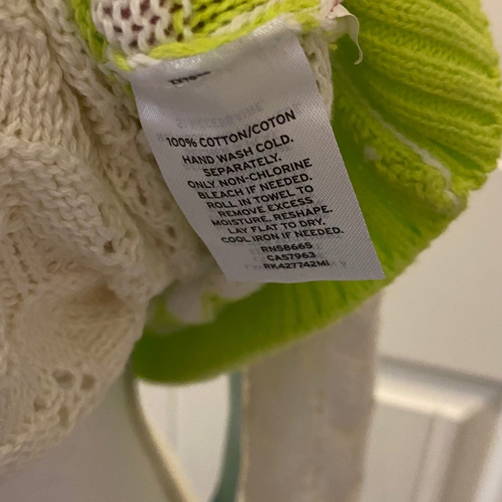 Abound Sweater, Ivory and Sorbet Green- NWT - Picture 9 of 9